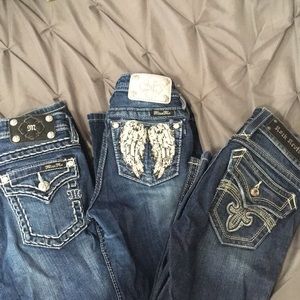 Miss mes and rock revival! 3 pairs!!